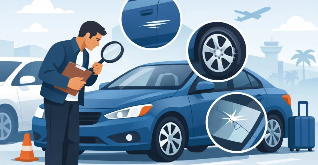 How to Inspect Rental Damage Before You Drive